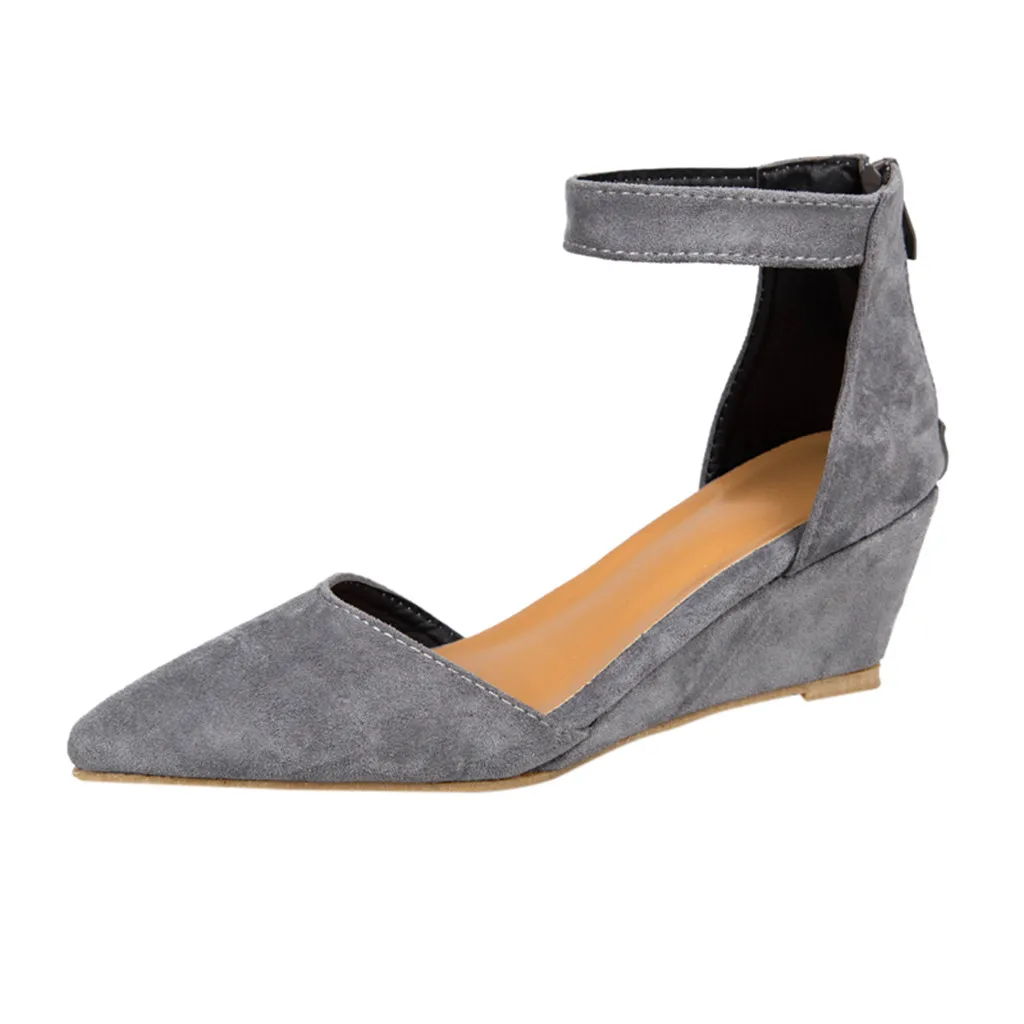 Сандалии SAGACE женские на танкетке модные повседневные босоножки с острым носком