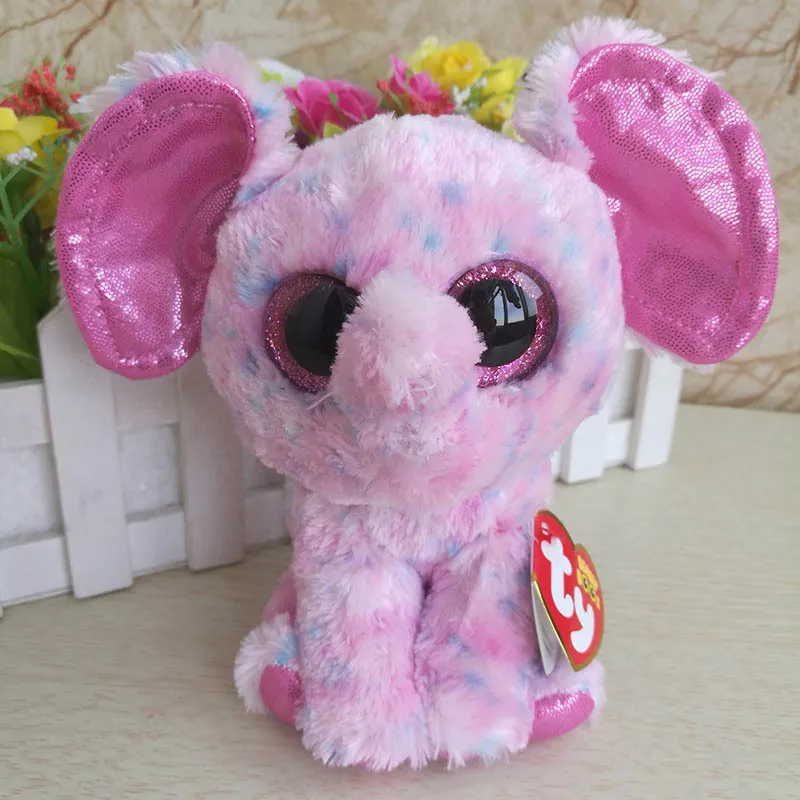 Ty Beanie Boos Plush Doll Toys for Girl Cute Animal Elephant Ladybug 6&quot 15cm | Stuffed &amp Animals