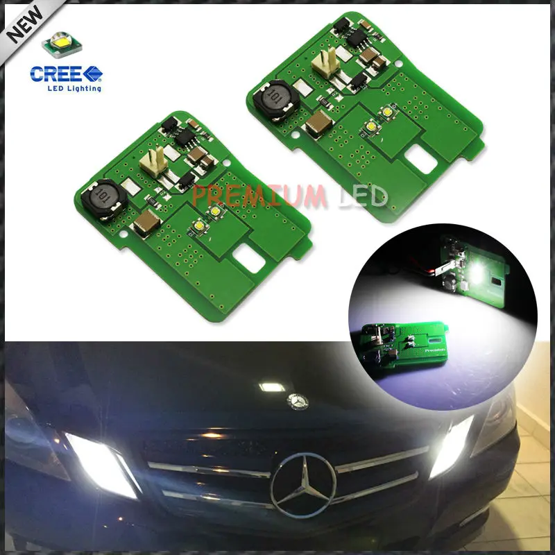 2 шт. Белый светодиодный паркосветильник HID в сборе для Mercedes W212 E-Class E350 E550 E63 AMG до LCI
