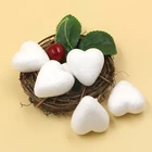 50 шт., шарики из пенопласта в форме сердца, 4 см