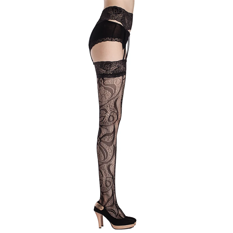 Сексуальные чулки для женщин горячие бриллиантовые кружевные прозрачные