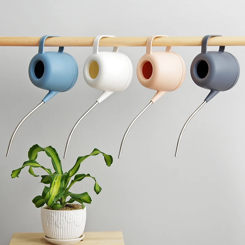 Lata para Flores Ferramentas de Jardinagem e Equipamento Pote de Água Inoxidável Boca Longa Rega Planta Aço