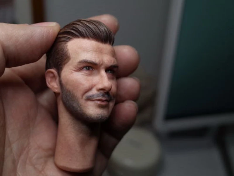 1/6 весы мужской фигуры аксессуар с принтом Soccer Star Дэвид Бекхэм глава лепить