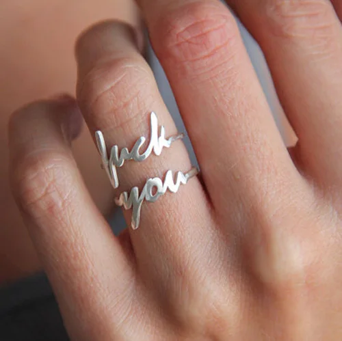 Роскошное 2017 рекламное ювелирное изделие без камня с надписью high polish luck you initial