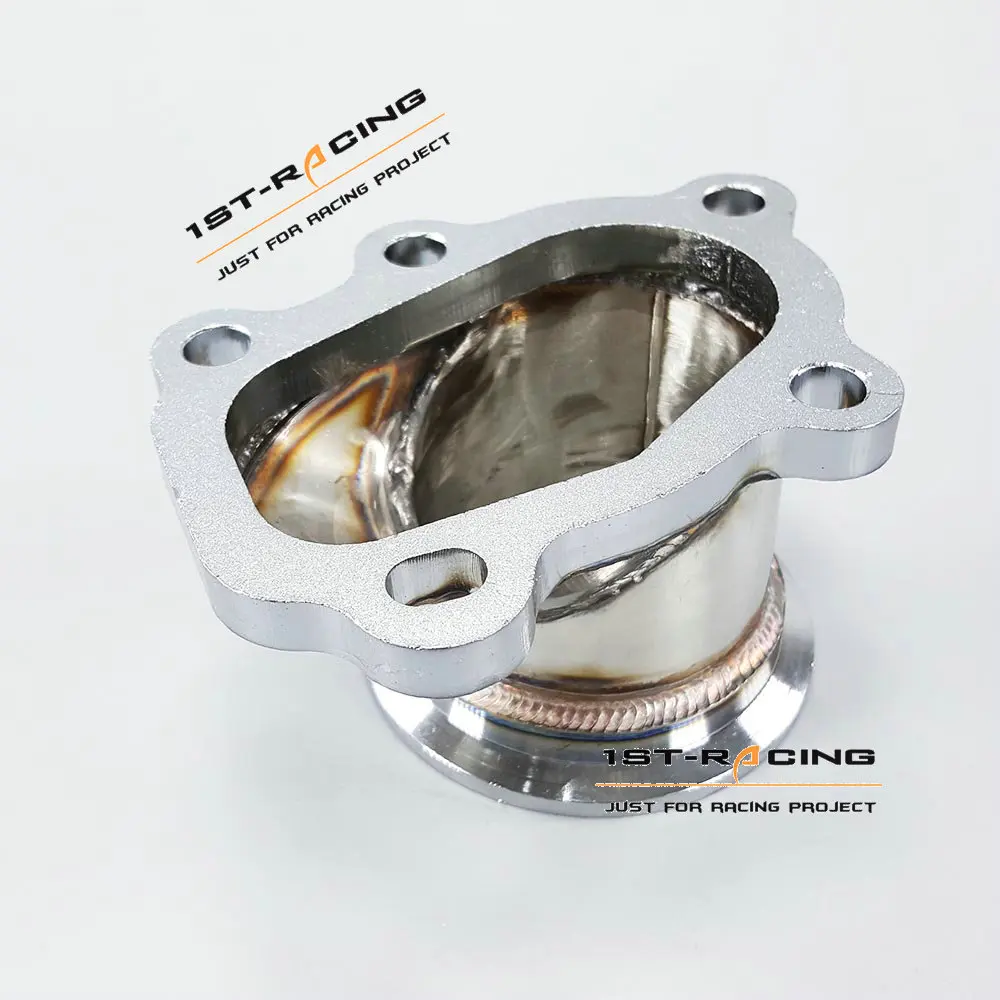Для GT25 GT28 T25 T28 Turbo Down Pipe 5 bolt to 2 &quot63 мм V band Flange Adapter|v band|v flangeadapter flange |