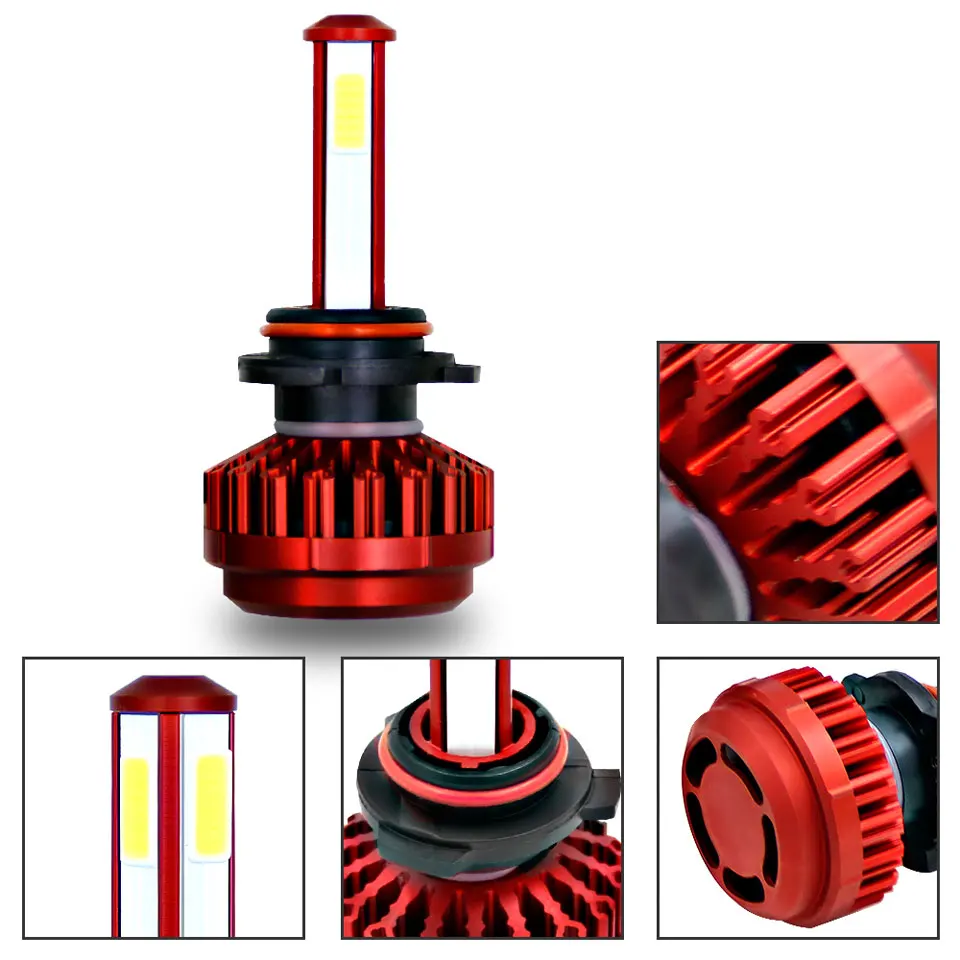 2 шт Автомобильный светодиодный фары Новый R7 красный H7 супер яркий 8000LM
