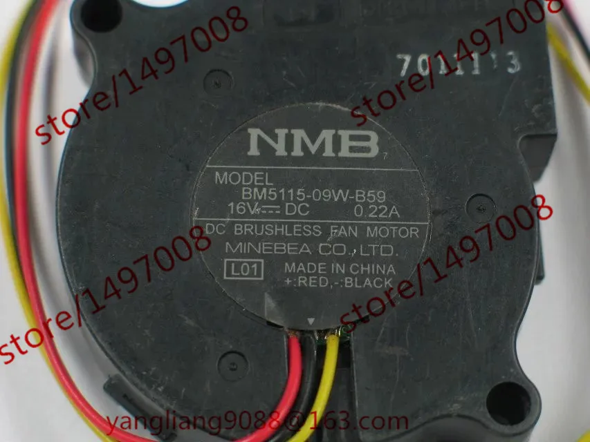 NMB MAT BM5115 09W B59 L01 DC 16В 0.22A 50x50x15 мм Сервер вентилятор охлаждения|blower fan|server fandc blower fan |