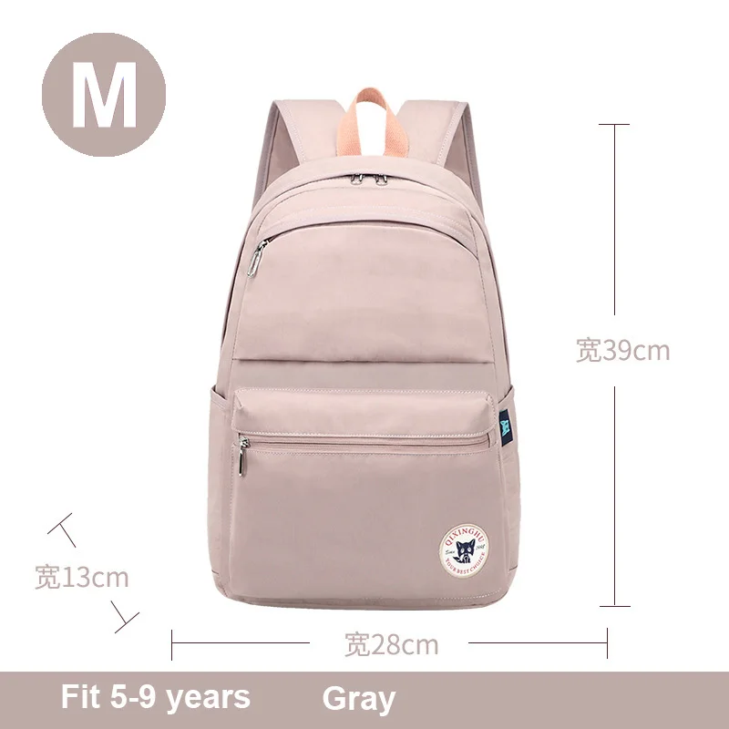 medium H692C gray Простая школьная сумка в консервативном британском стиле для девочек и мальчиков, школьная сумка, школьные сумки из парусины для детей, подростков, студентов, мужчин, женщин, рюкзаки - Цвет: medium H692C gray