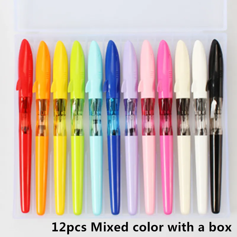 

Перьевая ручка JINHAO SHARK, 12 шт./кор., 0,38 мм, 0,5 мм, разноцветные конфеты кавай мм