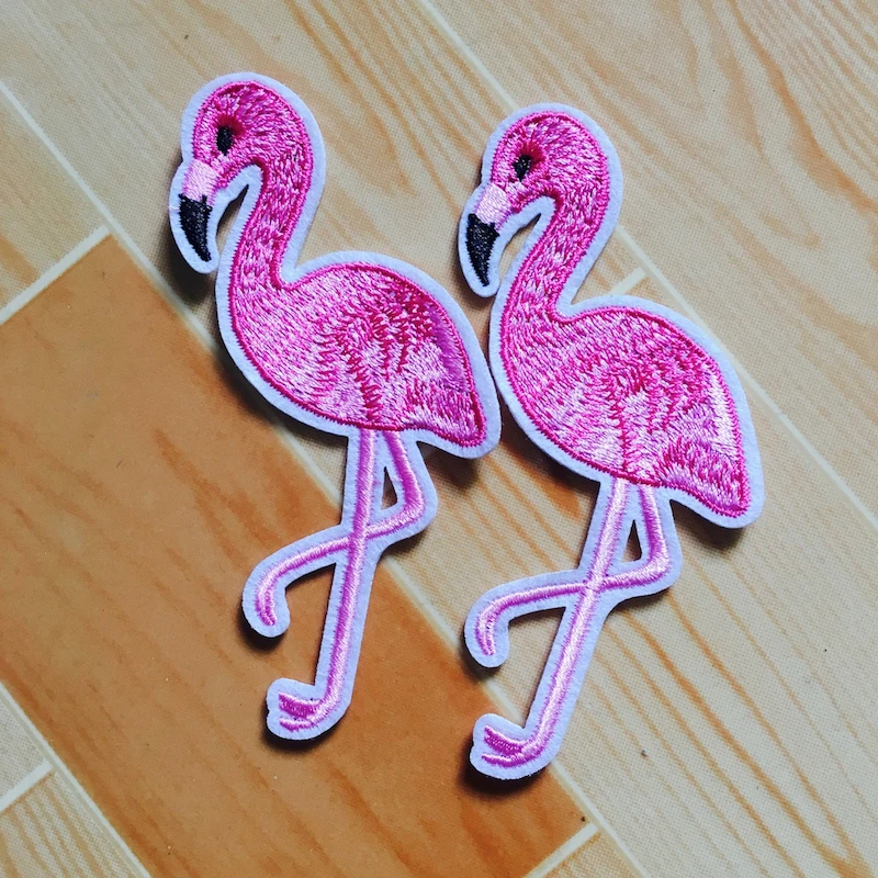 10 шт. вышитая аппликация Фламинго|iron-on patches|sewing patchpatches embroidered |