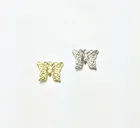 Eruifa 20 шт. 12 мм латунная мини-бабочка из цинкового сплава ожерелье, серьги браслет ювелирные изделия DIY ручной работы 2 вида цветов