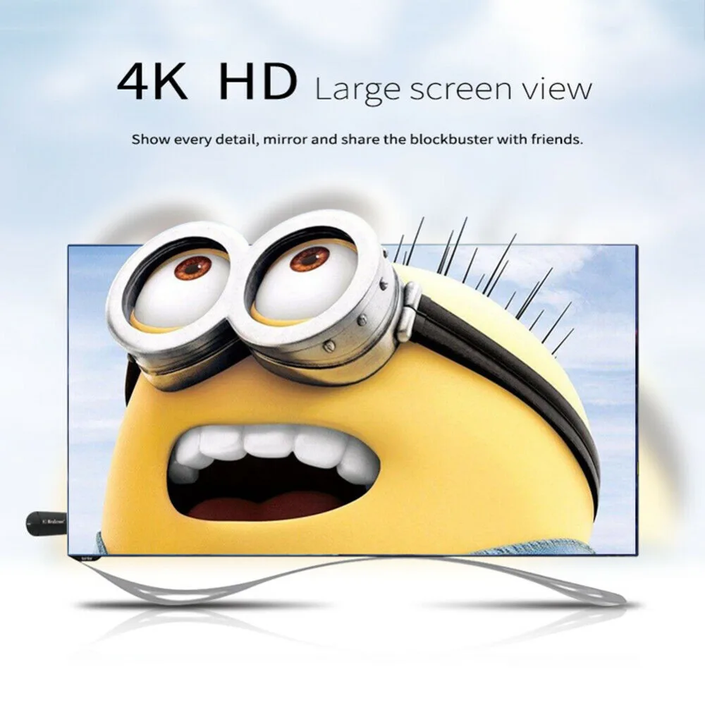 Mirascreen k9-5Ghz ТВ ключ двухдиапазонный 2 4 ГГц 5 8 к HD WiFi miracast Airplay DLNA tv Stick K EZCast дисплей |