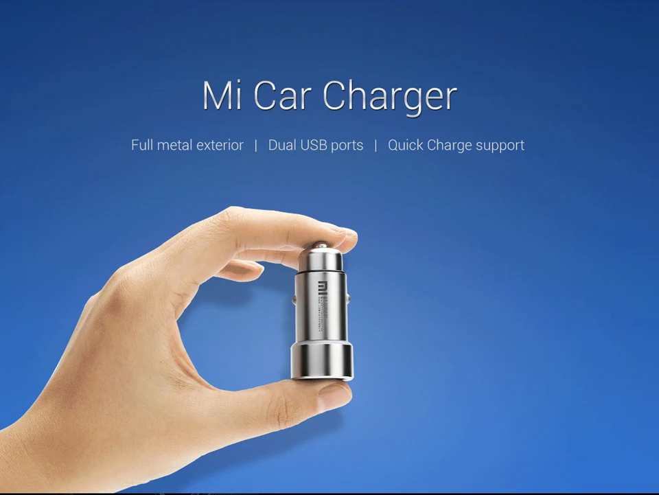 2018 оригинальное автомобильное зарядное устройство Xiaomi Mi Dual USB Max 5 V/3.5A
