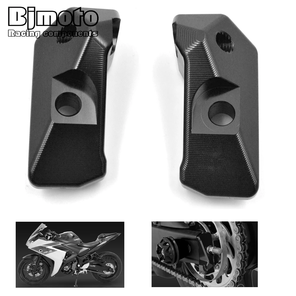 Bjmoto для Yamaha yzf r25 2013 2018 R3 YZF 2015 ABS MT25 MT03 CNC задний мост ползунок блоки регулировщик