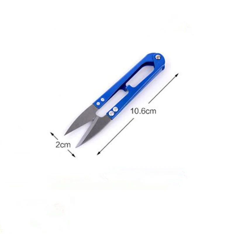 1 Pcs U-Shaped Fishing Scissors Mini Fish Embroidery Application Line Cutter Tools of Different Colors | Спорт и развлечения