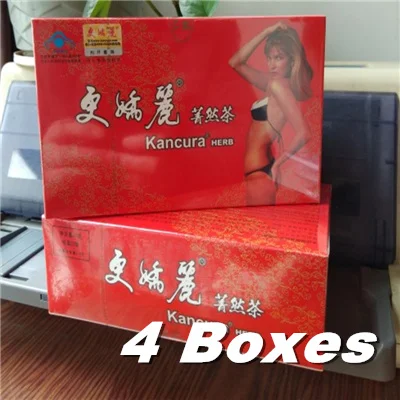 1.4 Grams*20 Bags/Box Geng Jiao Li Sliming Tea Kancura Herbal Tea Weight Loss - Цвет: 4 boxes