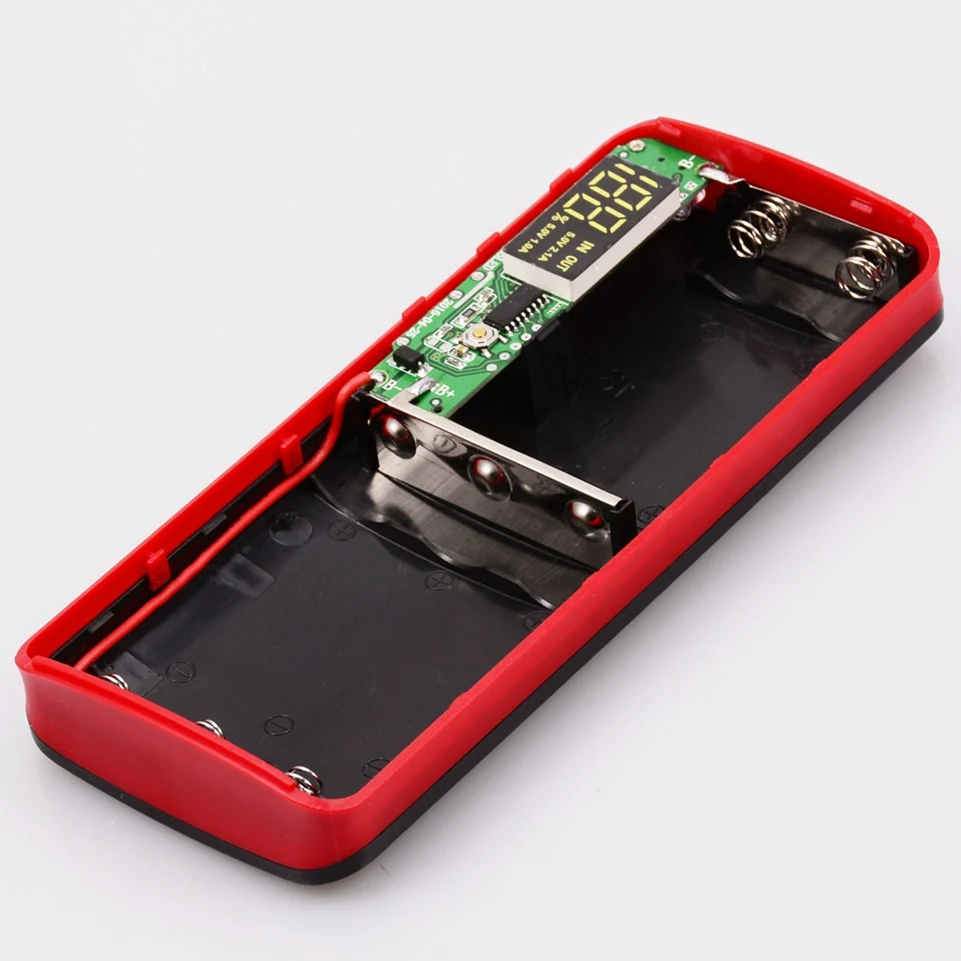 Внешний аккумулятор 20000 мА/ч(без аккумулятора) USB порт для Xiaomi Huawei, зарядное устройство для мобильного телефона, зарядное устройство, чехол Pover 18650, сделай сам, блок питания