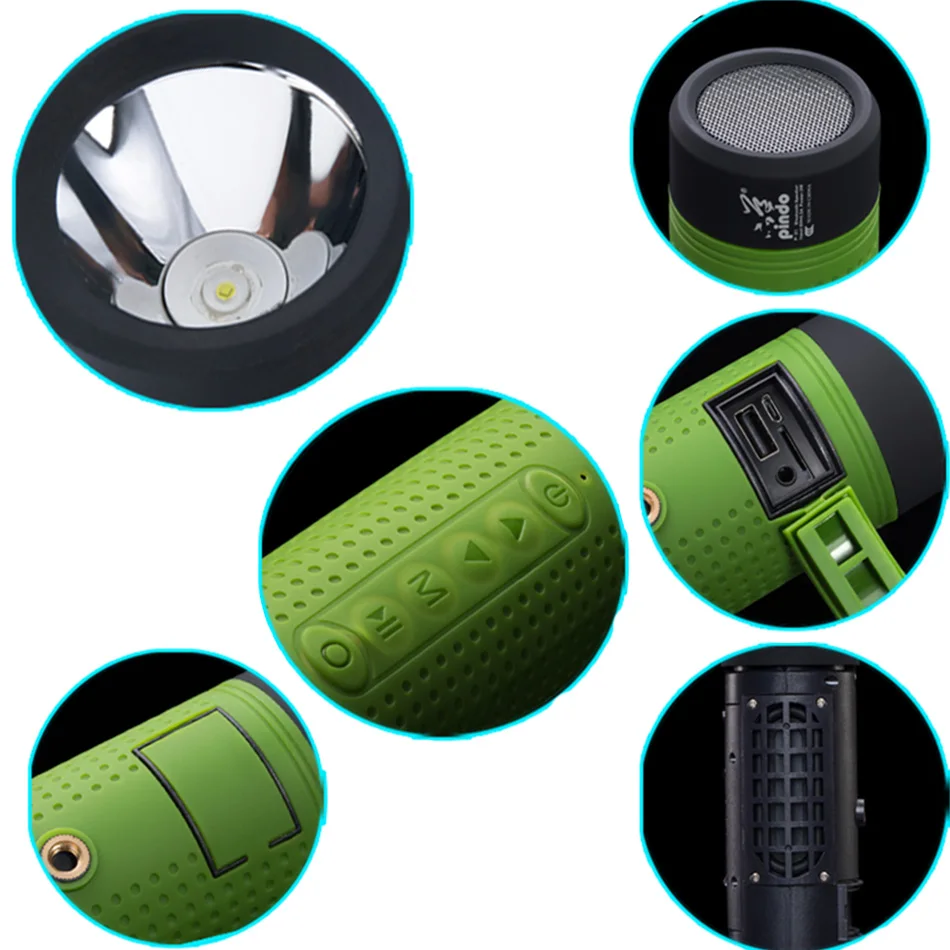 Беспроводной Bluetooth динамик 4000 мАч 3 Вт светодиодный водонепроницаемый