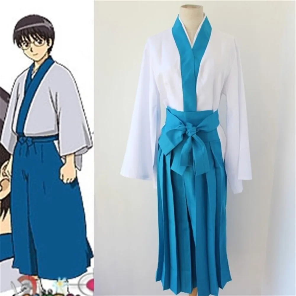 Женское кимоно Shimura Shinpachi косплей-униформа полный комплект одежды костюм из трех