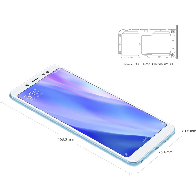 Оригинальный Xiaomi Redmi Note 5 6 ГБ Оперативная память 64 Встроенная Snapdragon636 Octa Core 99