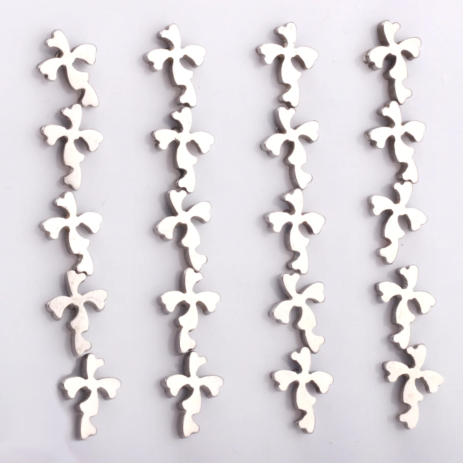 Роскошные серьги гвоздики из нержавеющей стали с крестом для женщин 1 набор/10 пар