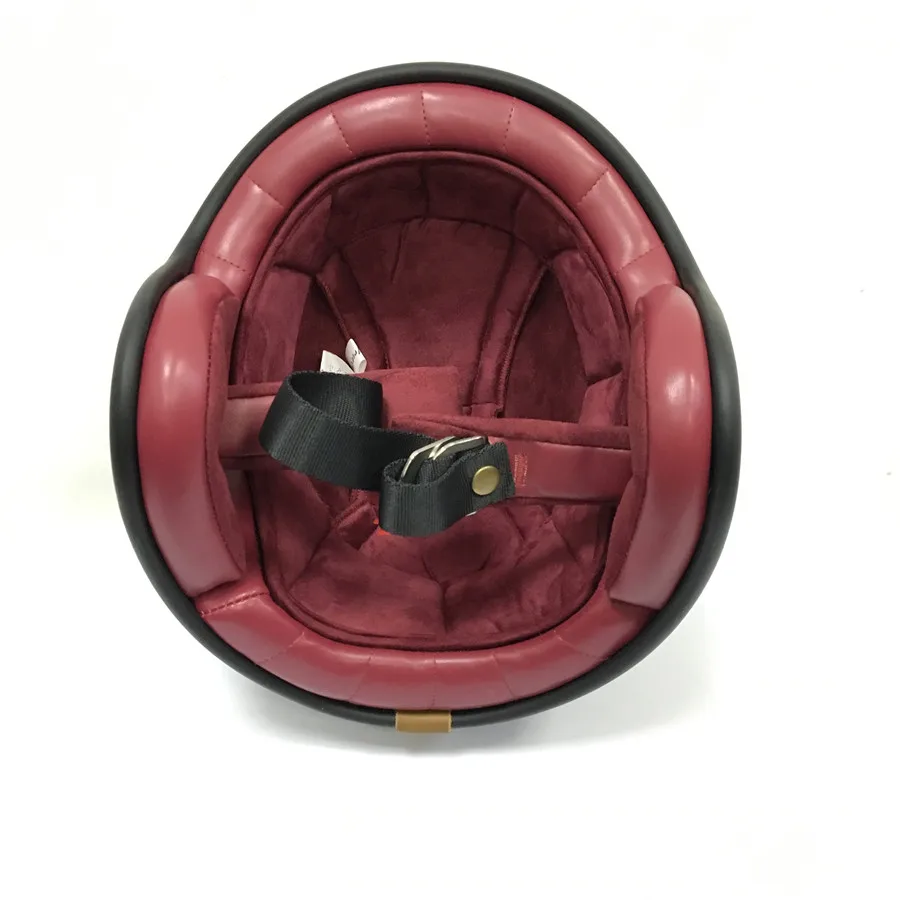 Мотоциклетный шлем с открытым лицом винтажный черепом 3/4|motocicleta capacete|helmet harleyhelmet