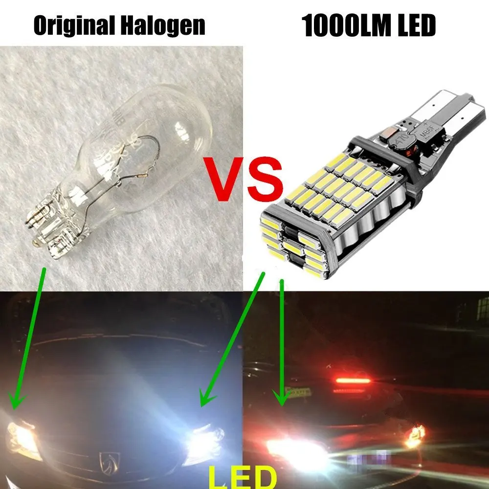 W16W T15 T10 4014 45SMD светодиодный автомобильный купольный светильник лампа для чтения
