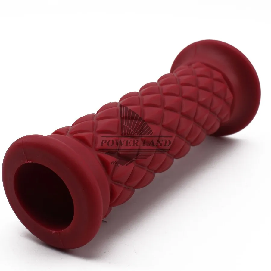Красный 7/8 ''Ретро винтажный ручной Руль для Honda Suzuki Kawasaki Triumph Royal Enfield Cafe Racer Bobber