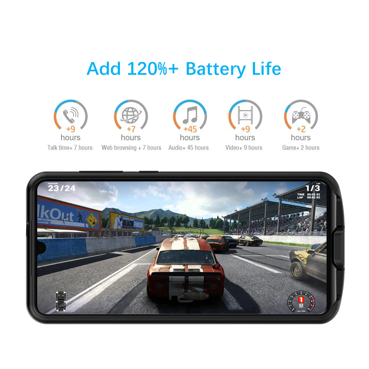 ДЛЯ Vivo S1 Pro Чехол для зарядного устройства 5000 мАч расширенная батарея резервного