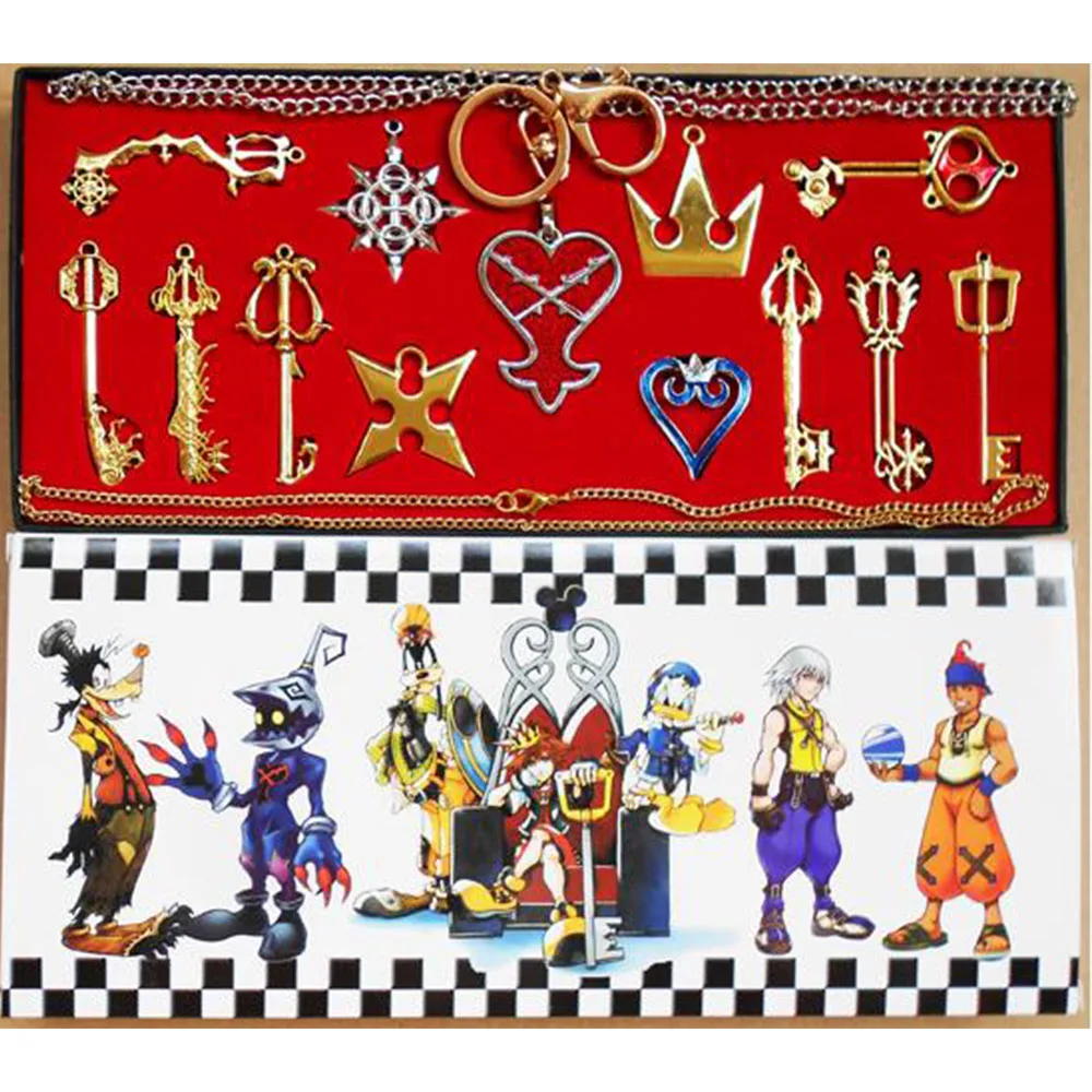 Coslive 2019 New Arrival Kingdom Hearts Metal Keyblade Sword Weapon Set Anime Cosplay Costume Accessories Props For Collection |