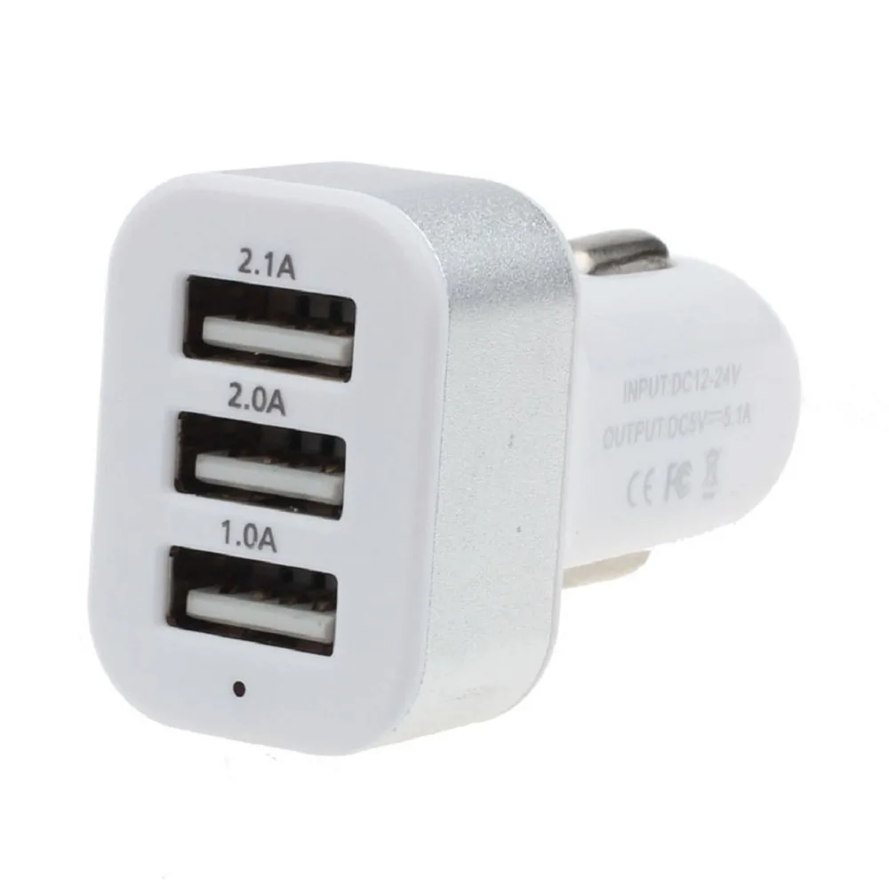 Новое поступление 4.1A 3usb порт высокое качество автомобильное зарядное устройство