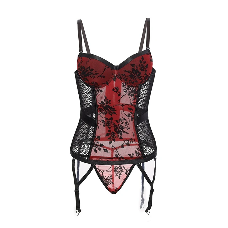 Женское нижнее белье JSY сексуальное с открытыми плечами и прозрачной сеткой|Топы|