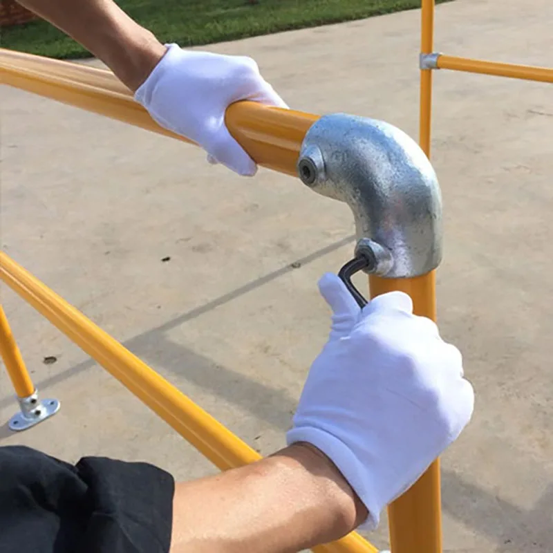 

4pcs/pc 25-28mm Pipe Fitting Retro Flange Elbow TEE Pipe Fasteners Shelf Hardware Zinc-Plated Flange For 3/4" Pipe