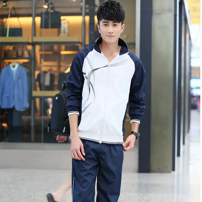 Men White YIHUAHOO спортивный костюм для мужчин 4XL 5XL 2 предмета Комплект одежды повседневные толстовки Толстовка Спортивная одежда спортивный костюм женский MS-8558 - Цвет: Men White