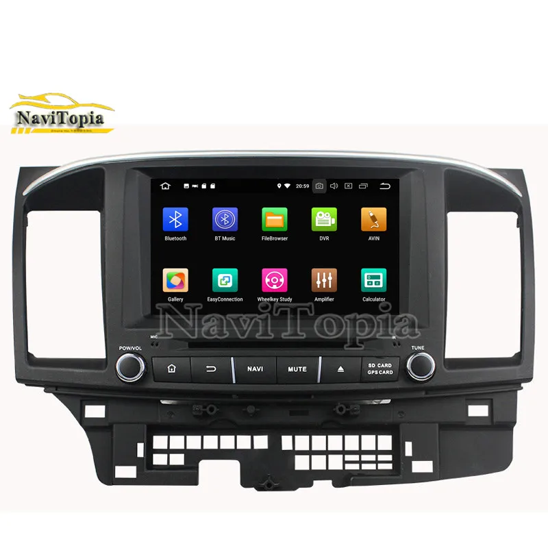 Navitopia четырехядерный 4G 8 дюймов Android 9 0 автомобильный dvd-плеер для MITSUBISHI LANCER 2006-2012 gps