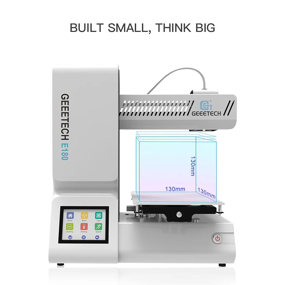 Высокоточный Настольный 3D принтер Geeetech E180 полностью собранный Полноцветный