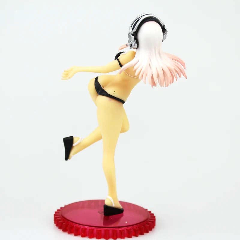 Бесплатная доставка 6 &quotСупер Sonico аниме мороженое волна черный бикини Ver.