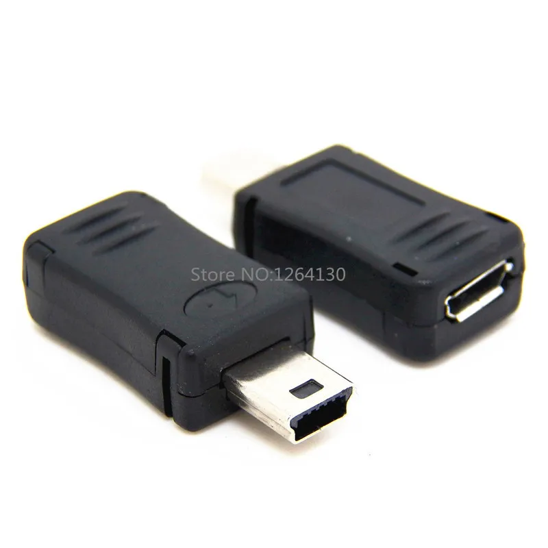 Высокое качество 10 шт мини-usb Мужской к Micro USB женский B M/F переходник конвертер