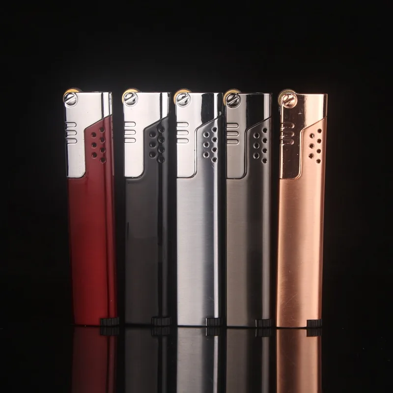 Модный металлический цилиндр ветрозащитный бутан Jet фонарь турбо прямые сигарет