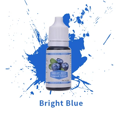 Bright Blue Transhome пищевой краситель 1 шт. съедобный пигмент полезный, безопасный инструменты для украшения тортов из мастики Макарон крем торт выпечки инструменты для тортов - Цвет: Bright Blue