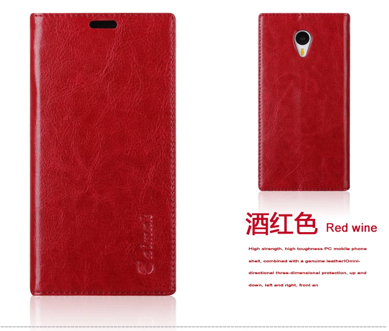 

8 Color,High Quality Genuine natural Leather Flip Stand Case For Meizu MX5 MX 5 Luxury Mobile Phone bag Cases