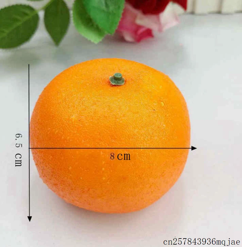 Искусственные фрукты Оранжевый поддельные EVA пластиковые реквизиты когнитивные