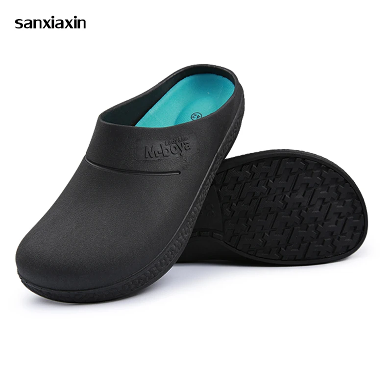 Нескользящие маслостойкие кухонные медицинские туфли sanxiaxin докторские