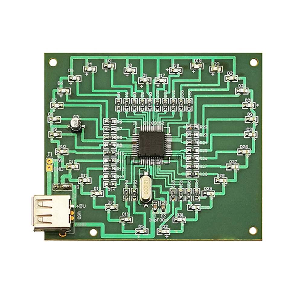 DIY Kit SMD светодиодный светильник в форме сердца цикл лампа с USB кабелем электронные