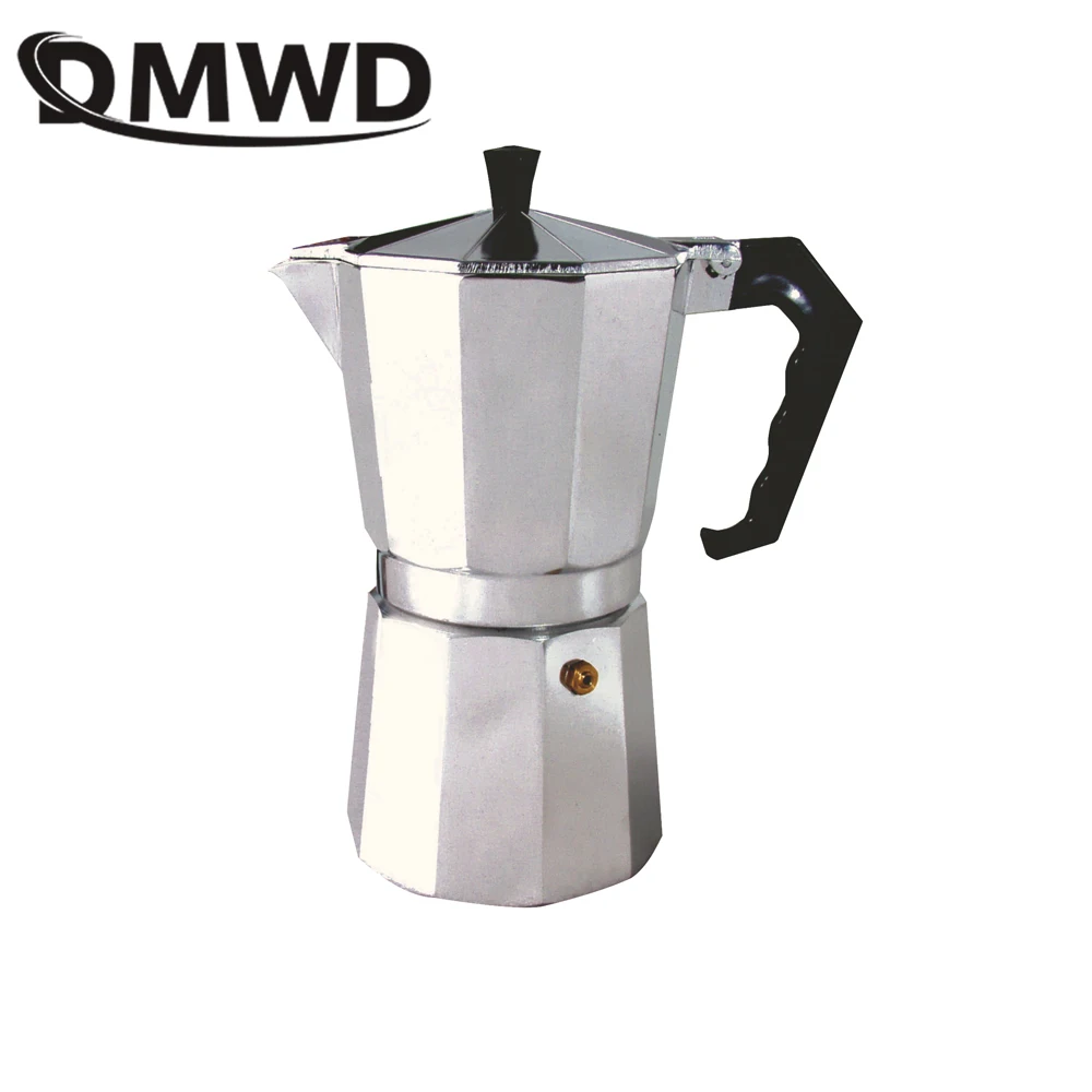 DMWD 1/2/3/6/9/12 чашек Плита Кофе итальянский производитель Moka Алюминий мокко Эспрессо кофеварка горшок фильтр Чай горшок кофейник кувшин для воды