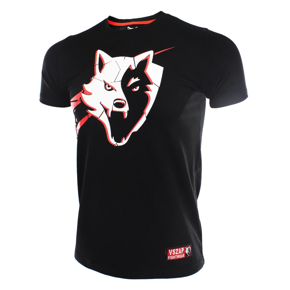 Повседневная черная футболка в уличном стиле MMA тренировочная Футболка логотип