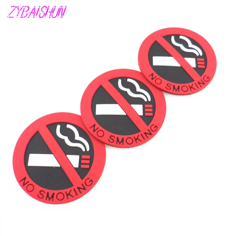3 предмета в комплекте. Резиновая наклейка No предупреждение о запрете курения Sign