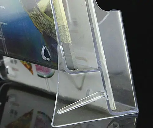 Прозрачная пластиковая акриловая брошюра A5 2 уровня держатель для дисплея стойки