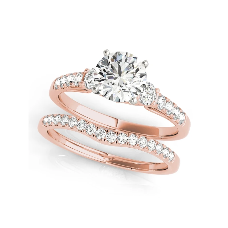 

QYI 1 Carat Simulated Diamond Is Very Shiny 925 Sterling Silver Wedding Ring Sets Engagement Band Jewelry For Women