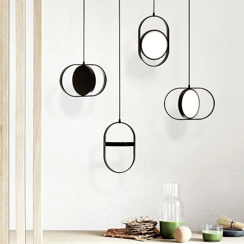 Simple postmodern Designer LED Chandelier fashion living room Kitchen restaurant bedroom bedside Hanging Light Fixtures | Лампы и
